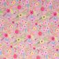 Preview: Bauwoll Druck Blüten und Blätter auf Rosa von Happy Easter by Swafing 